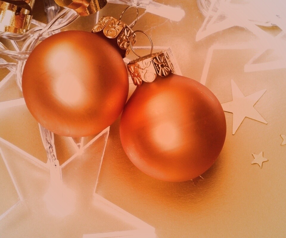 Елочные игрушки обои