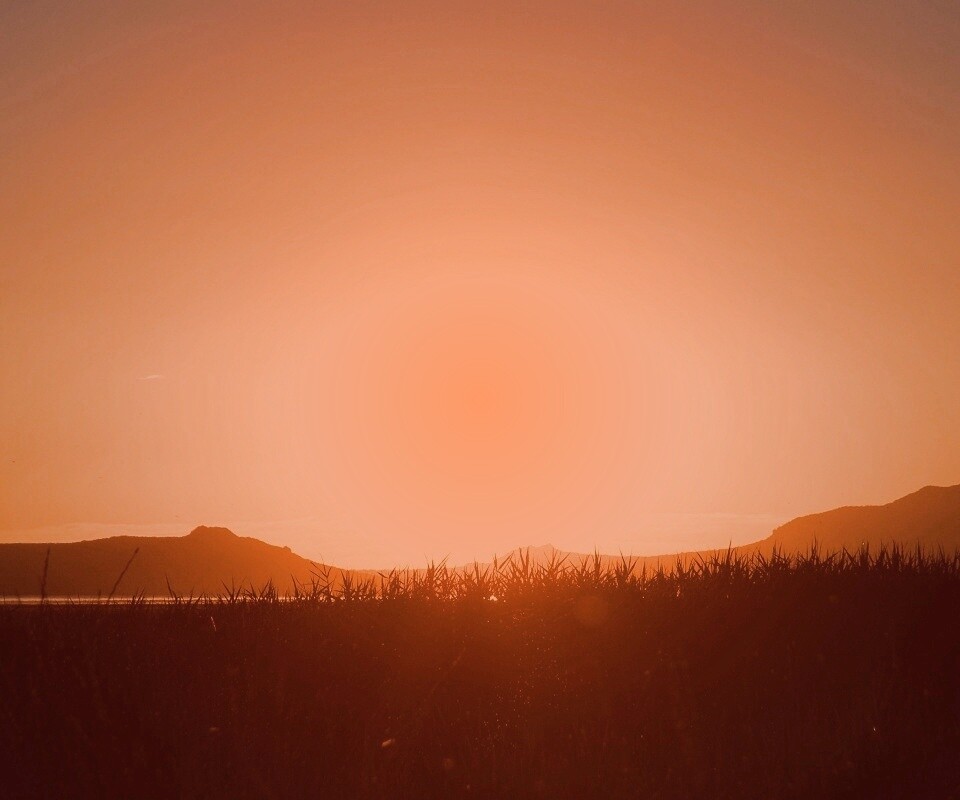 Сельский закат обои