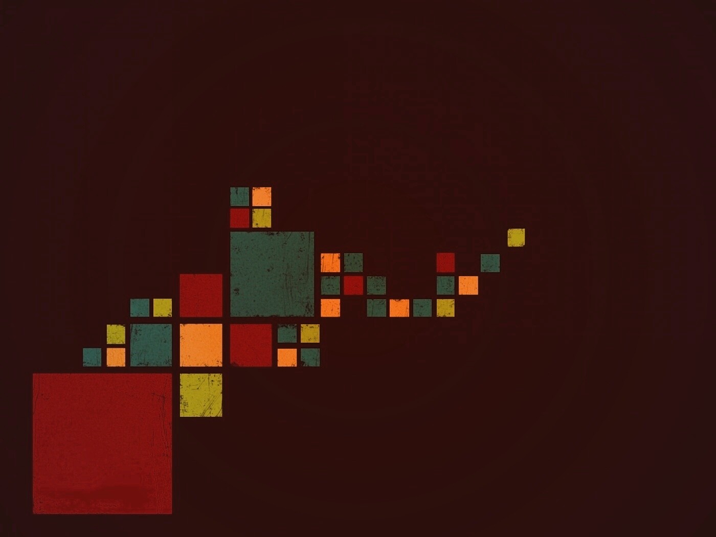 Цветные кубы обои