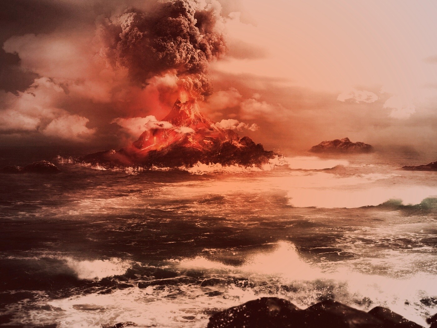 Вулкан обои