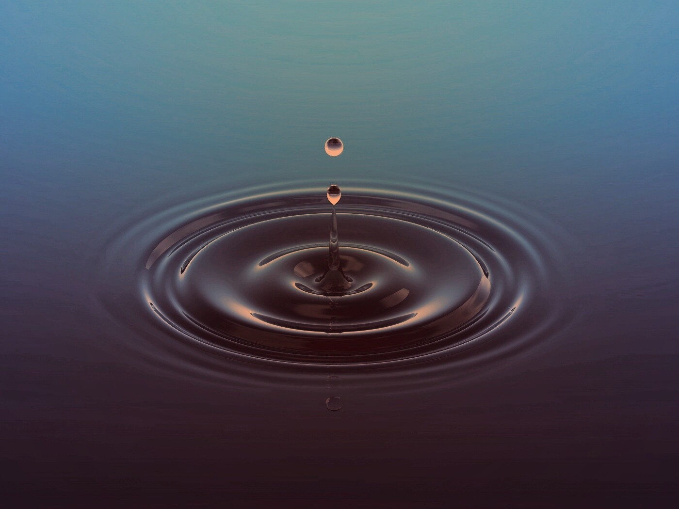 Упавшая капля обои