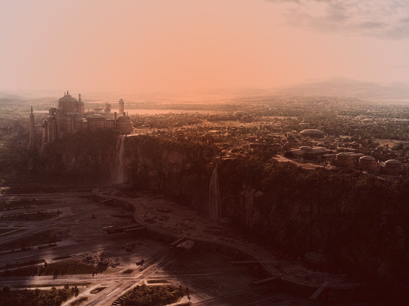 Космопорт в джунглях обои