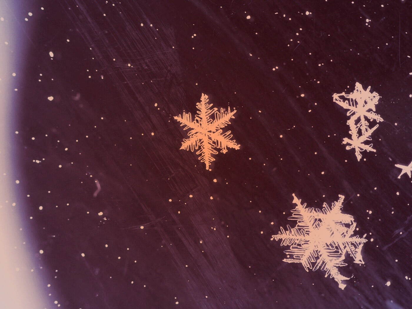 Снежинки обои