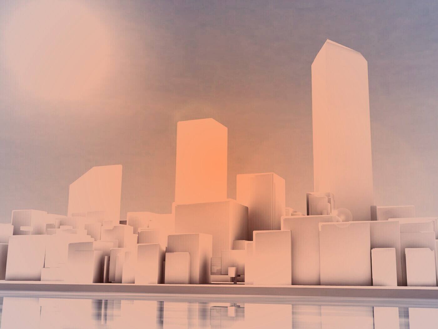 Картонный город обои