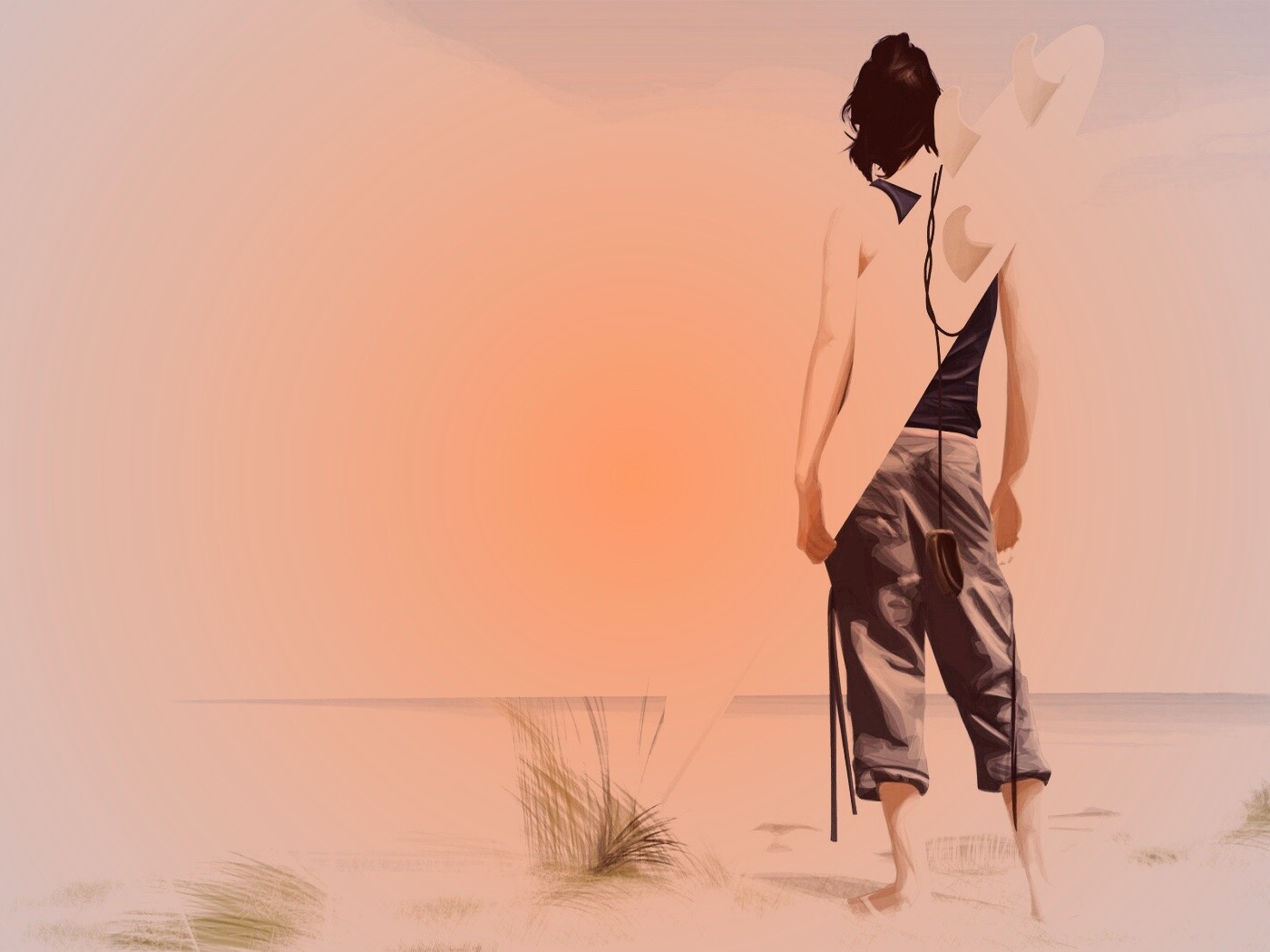 В ожидании волны обои