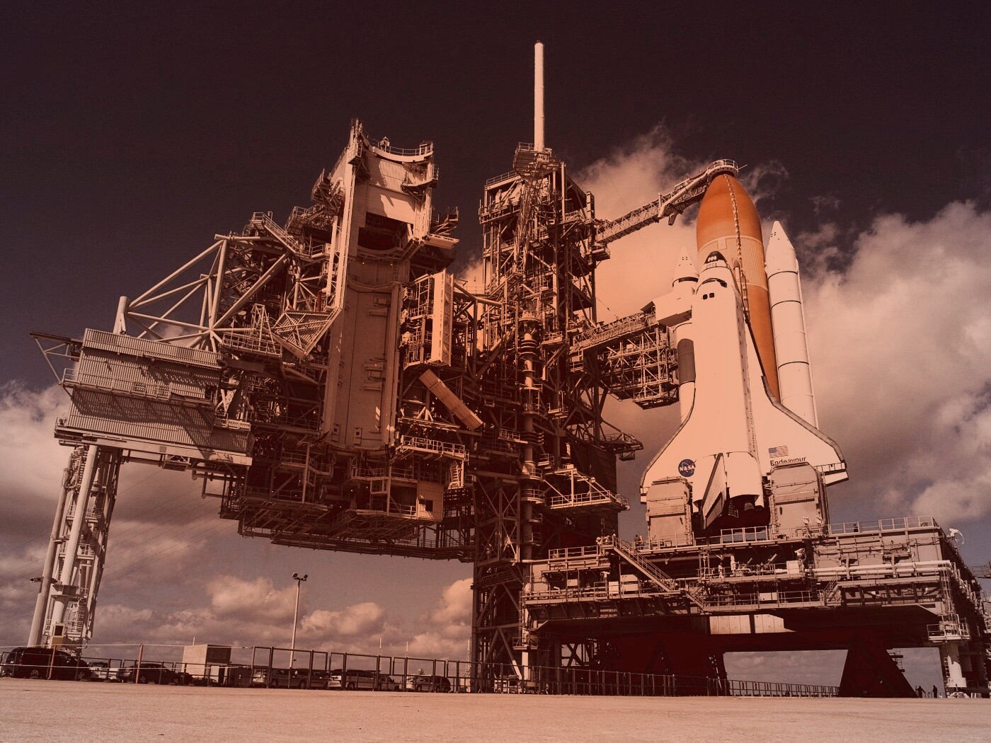 Шаттл на старте обои