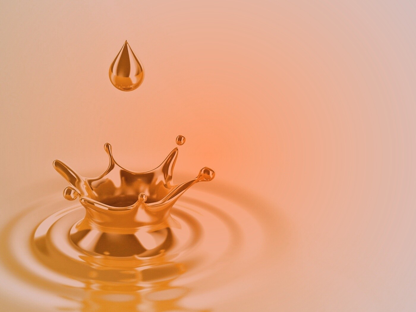Золотая капля обои