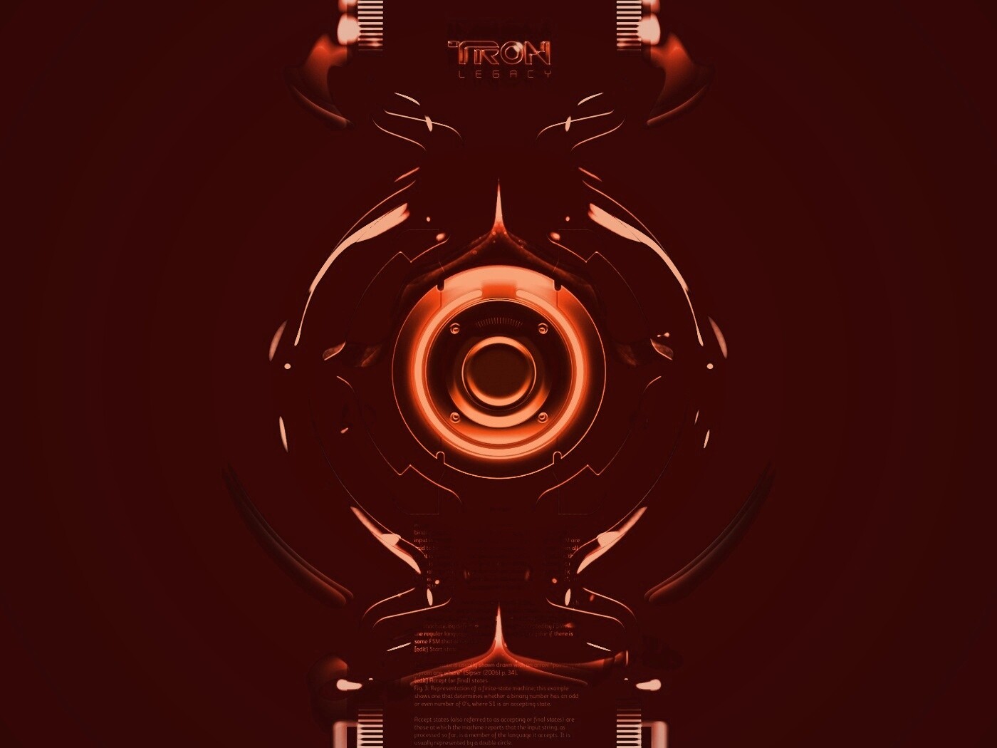 Tron Data Amber обои