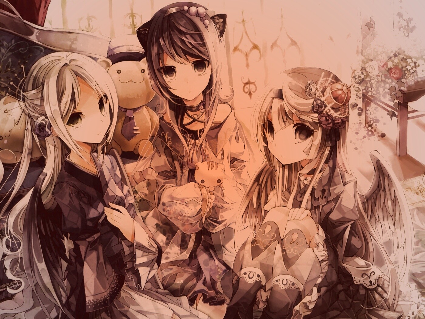 Три лоли обои