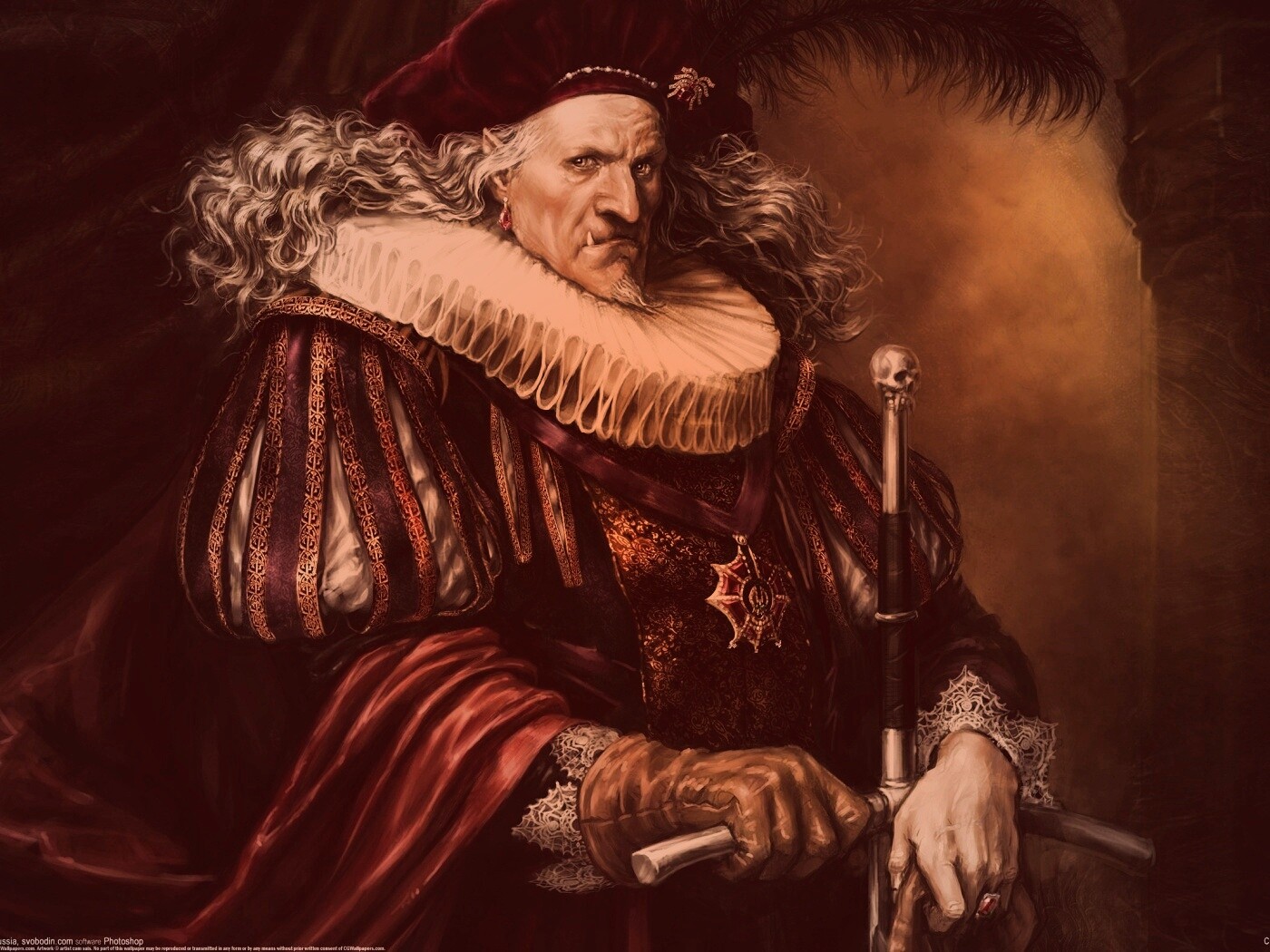 Портрет вампира обои