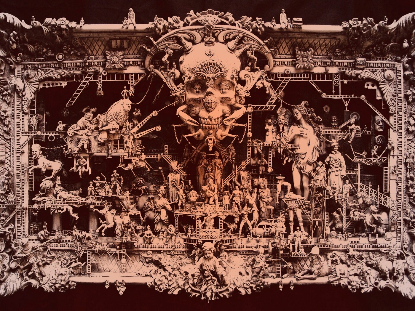 Адская скульптура обои