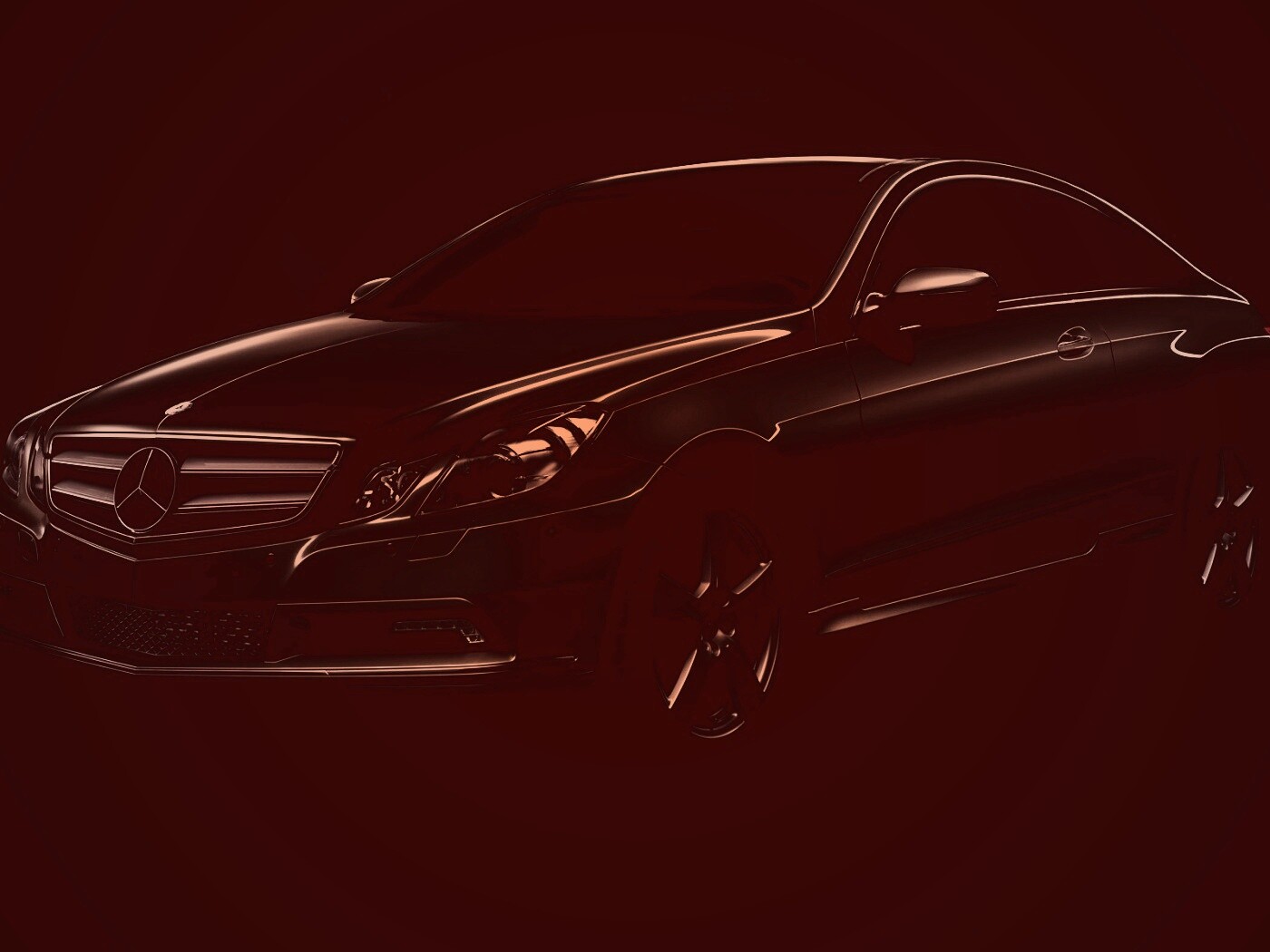 Черный Мерседес обои