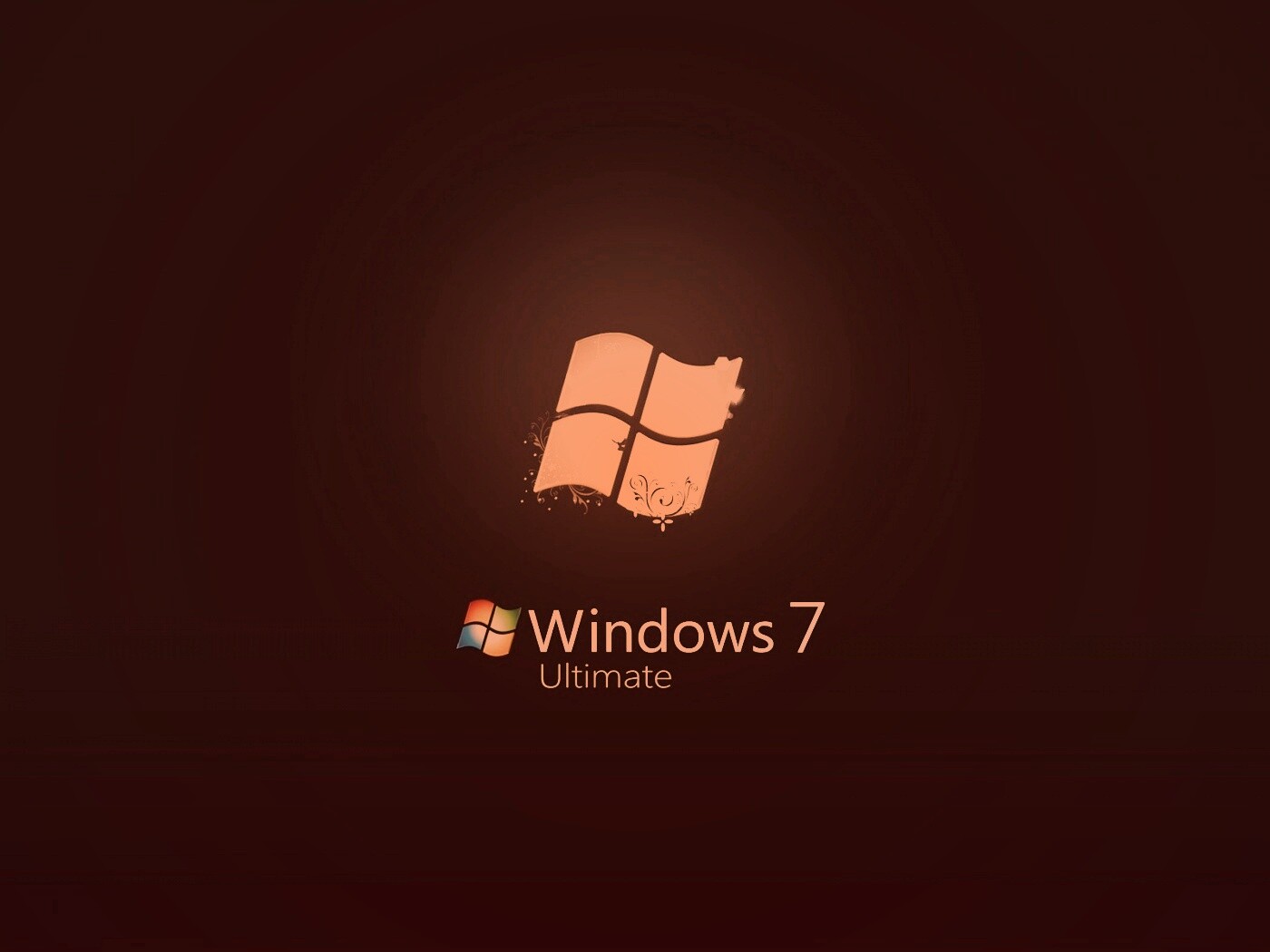 Логотип WIndows 7 Ultimate обои
