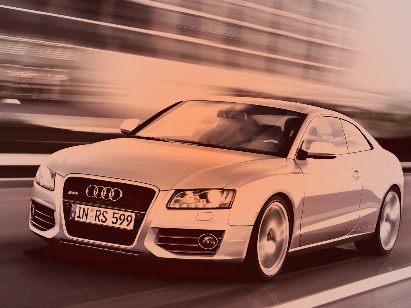 Ауди на скорости обои