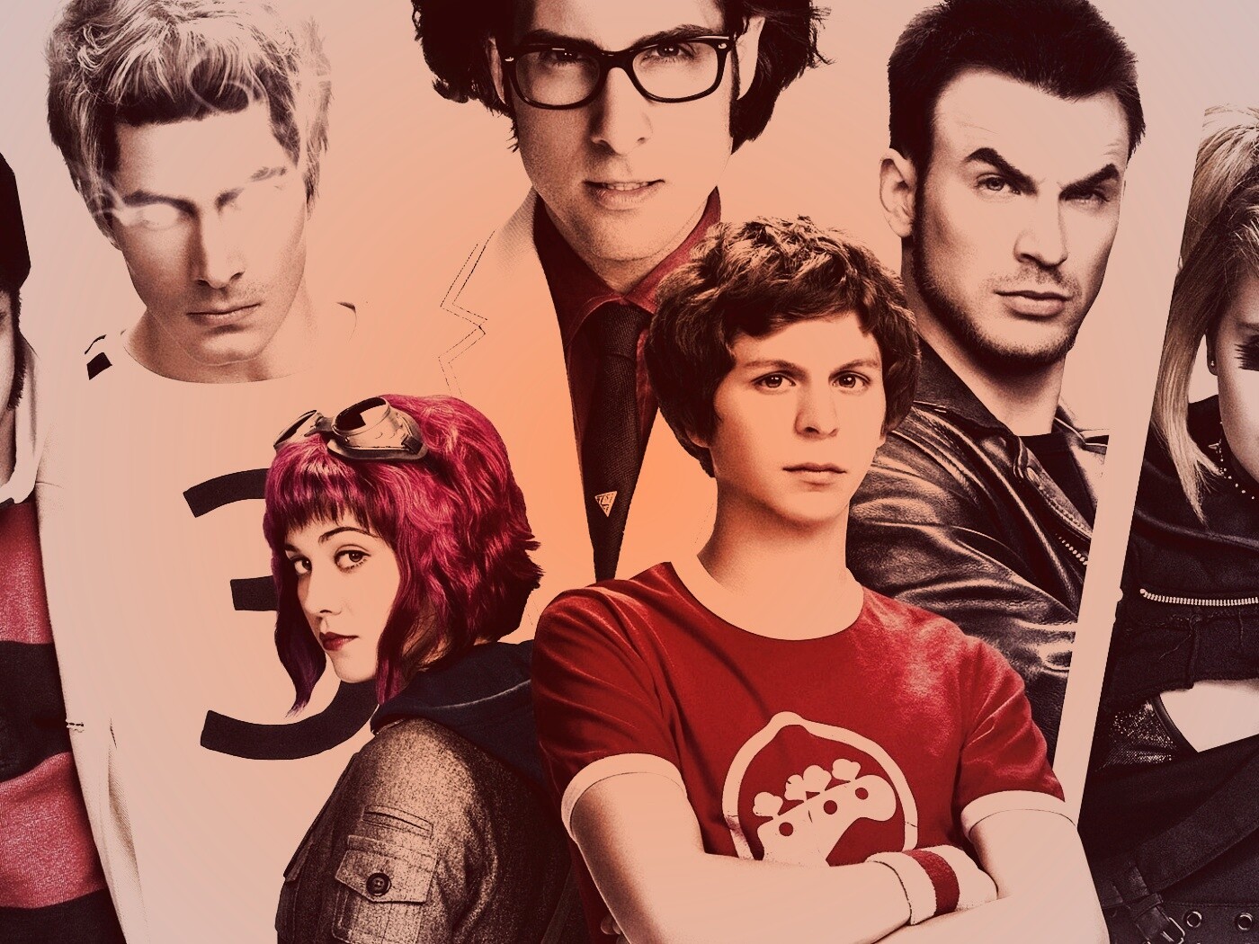 Герои фильма Скотт пилигрим против всех обои