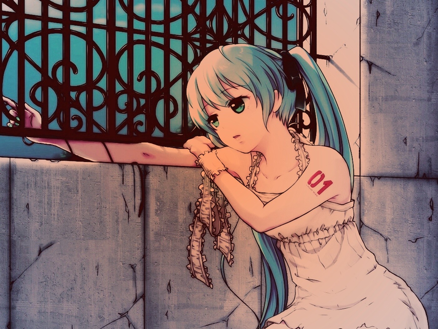 Девушка грустит обои