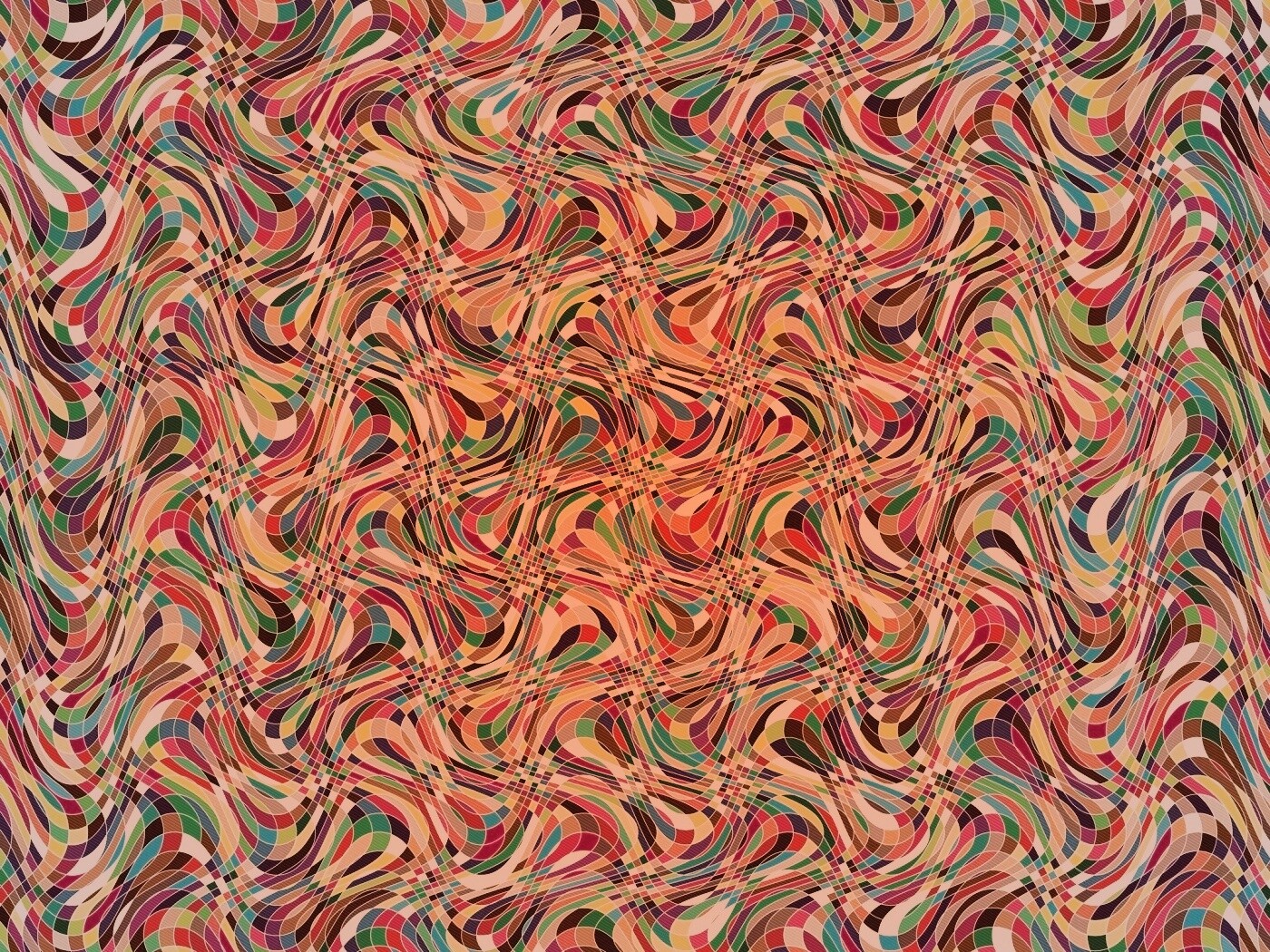 Кривые разноцветные клеточки обои