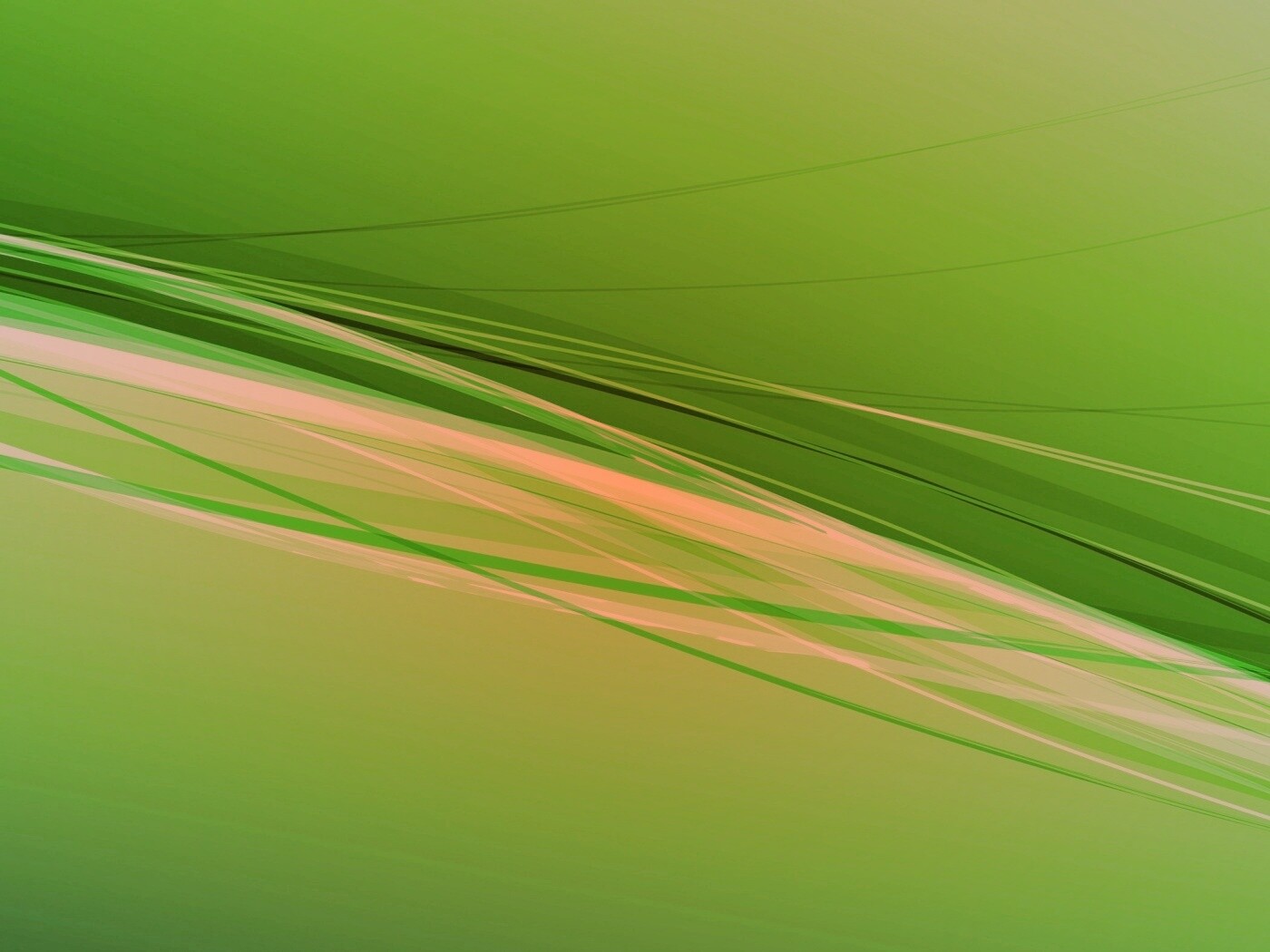 Переплетение зеленых полос обои