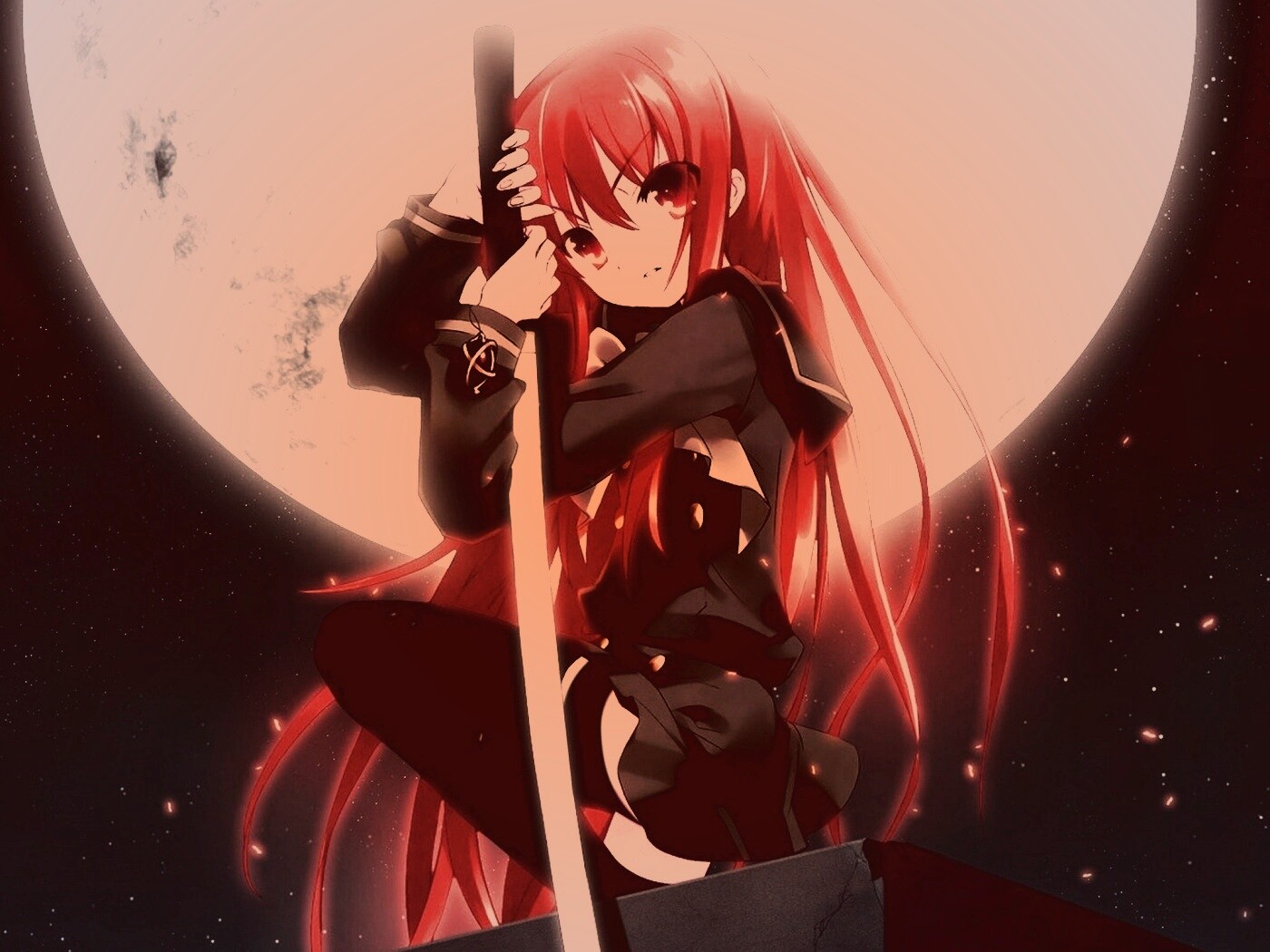 Девочка с катаной обои