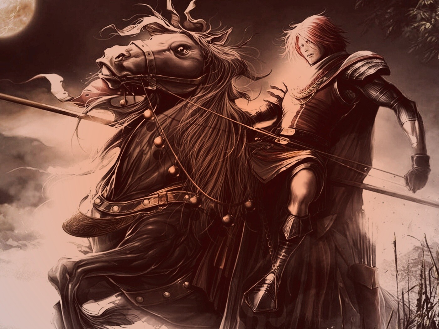 Рыцарь с копьем обои