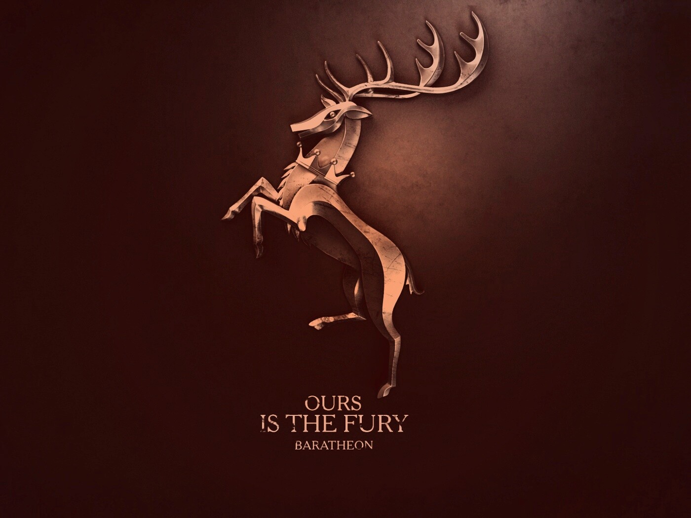 Металлический герб Баратеонов обои