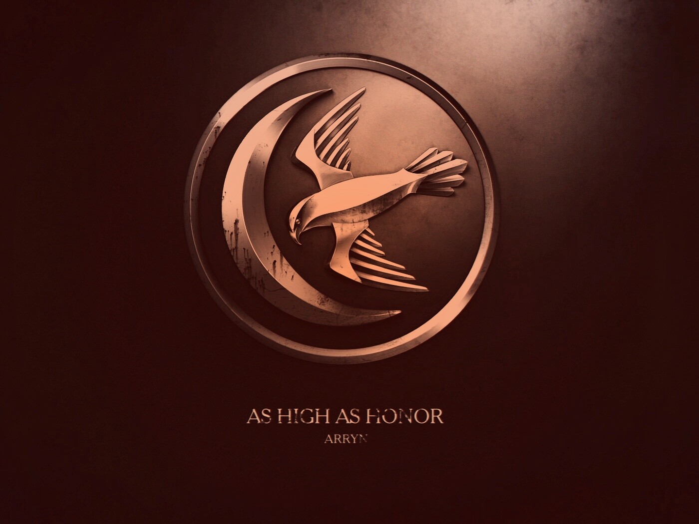 Металлический герб дома Аррен обои