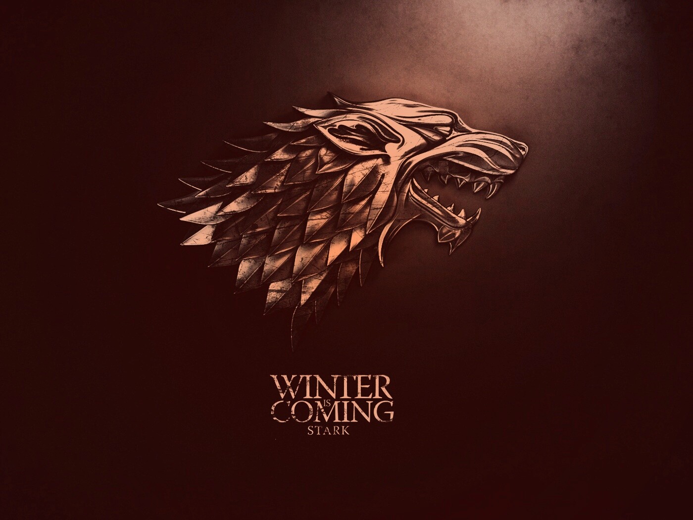 Металлический герб дома Старков обои