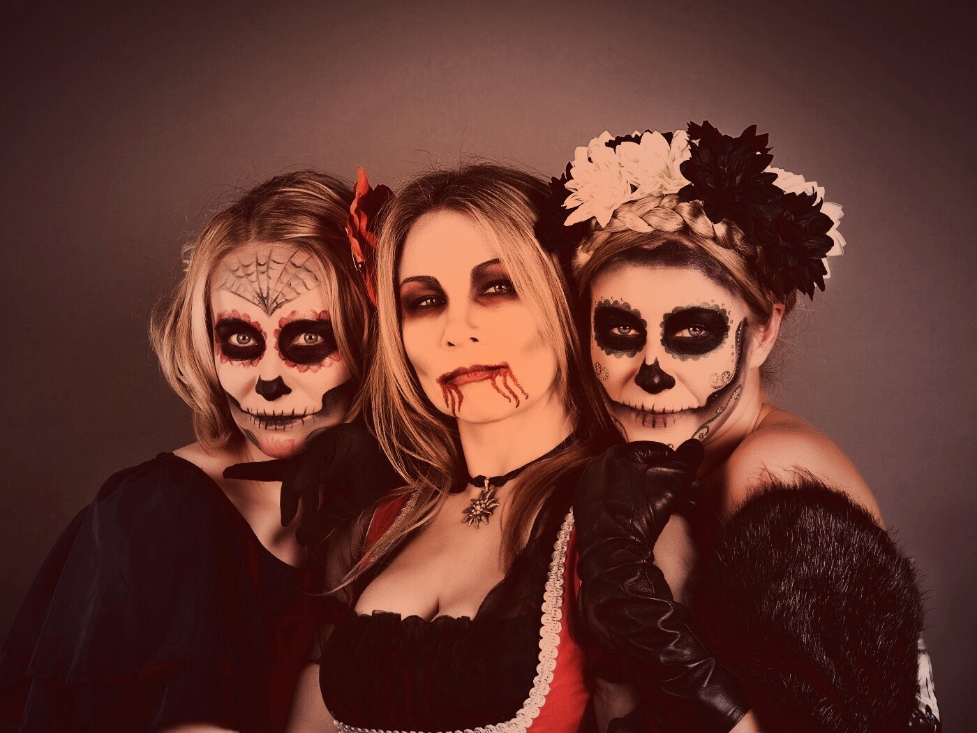 Макияж на хэллоувин обои