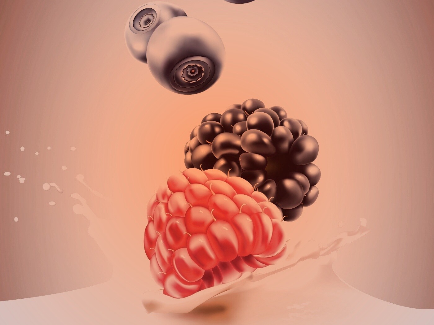 Векторные ягоды обои