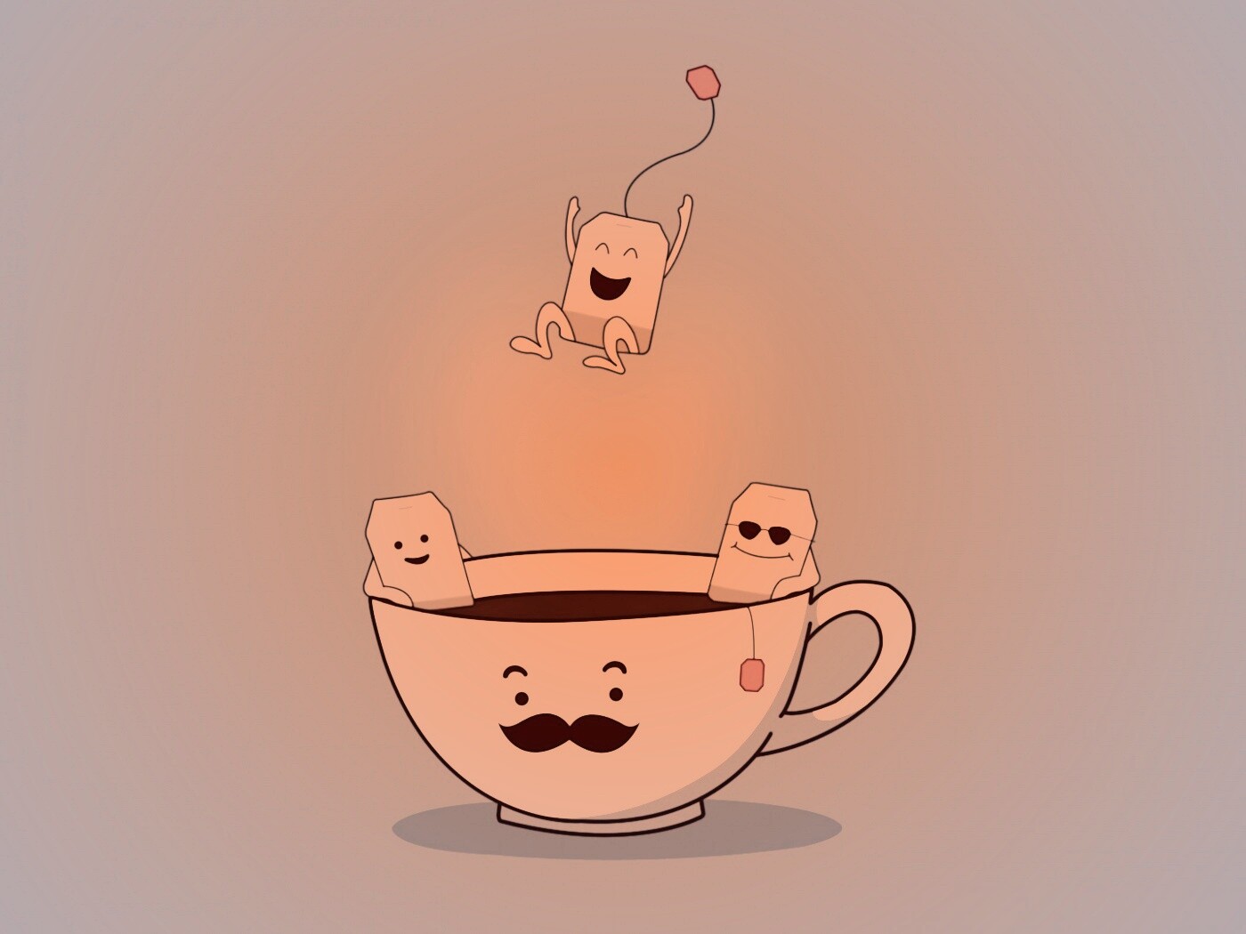 Чайная вечеринка обои