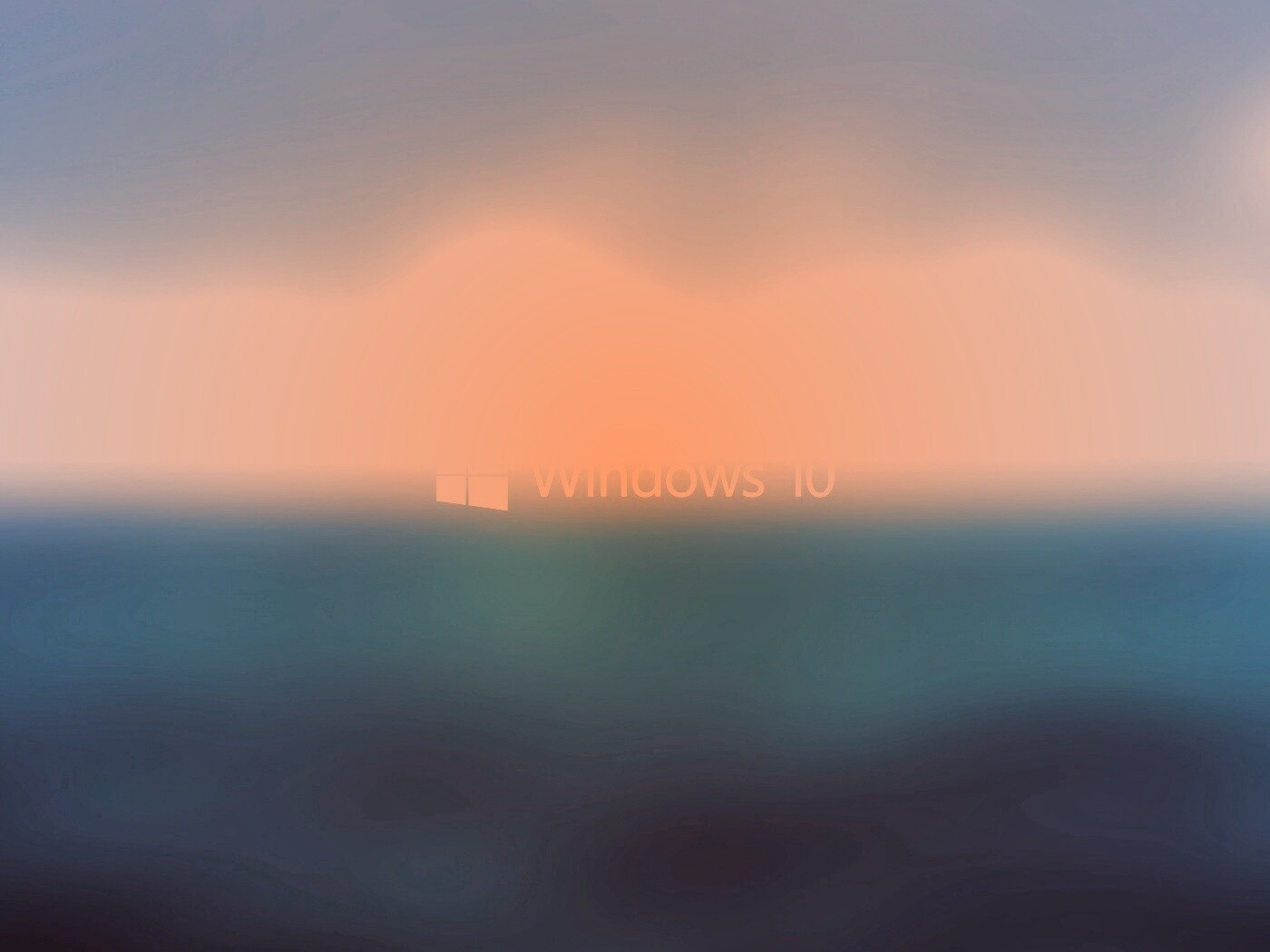 Windows 10 на синем фоне обои