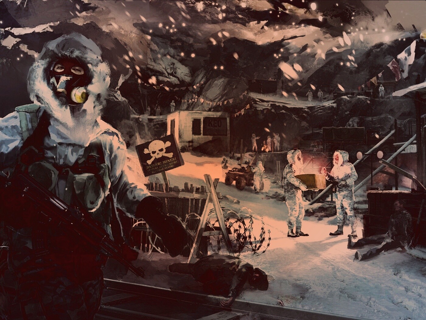 Снежно и опасно обои