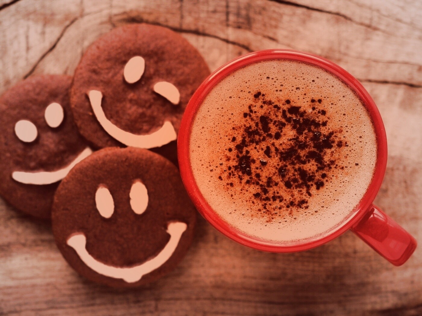 Кофе с печеньками обои