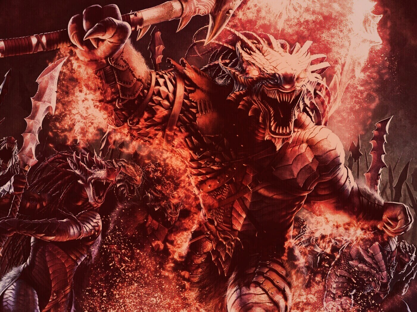 Dragonborn Barbarian обои