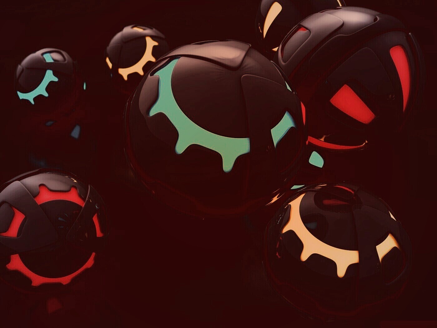 Трёхмерные шары обои