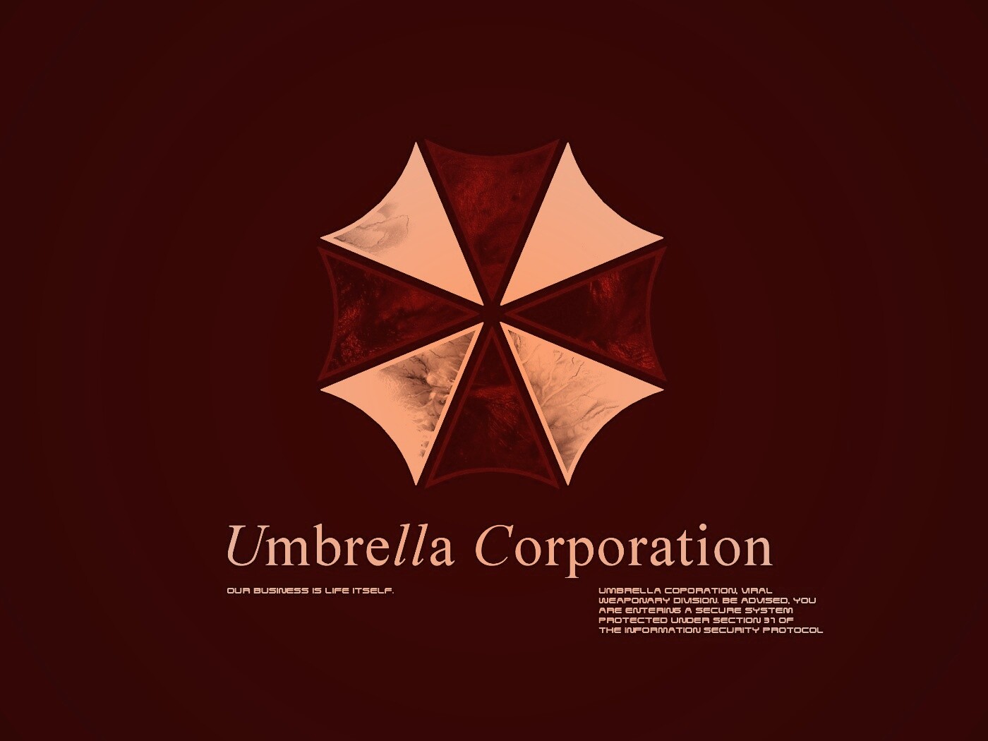 Логотип корпорации Амбрелла (Umbrella corp) обои