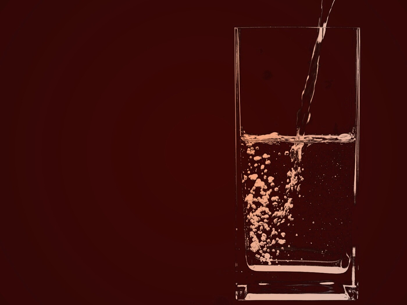 Вода в стакане обои