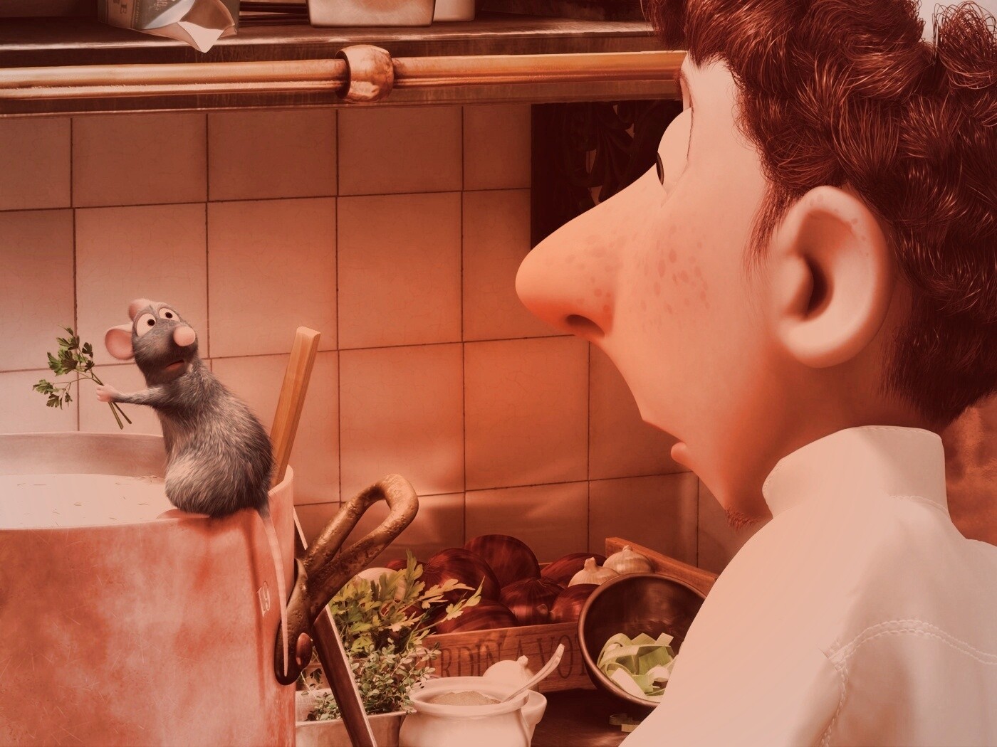 Рататуй варит суп обои