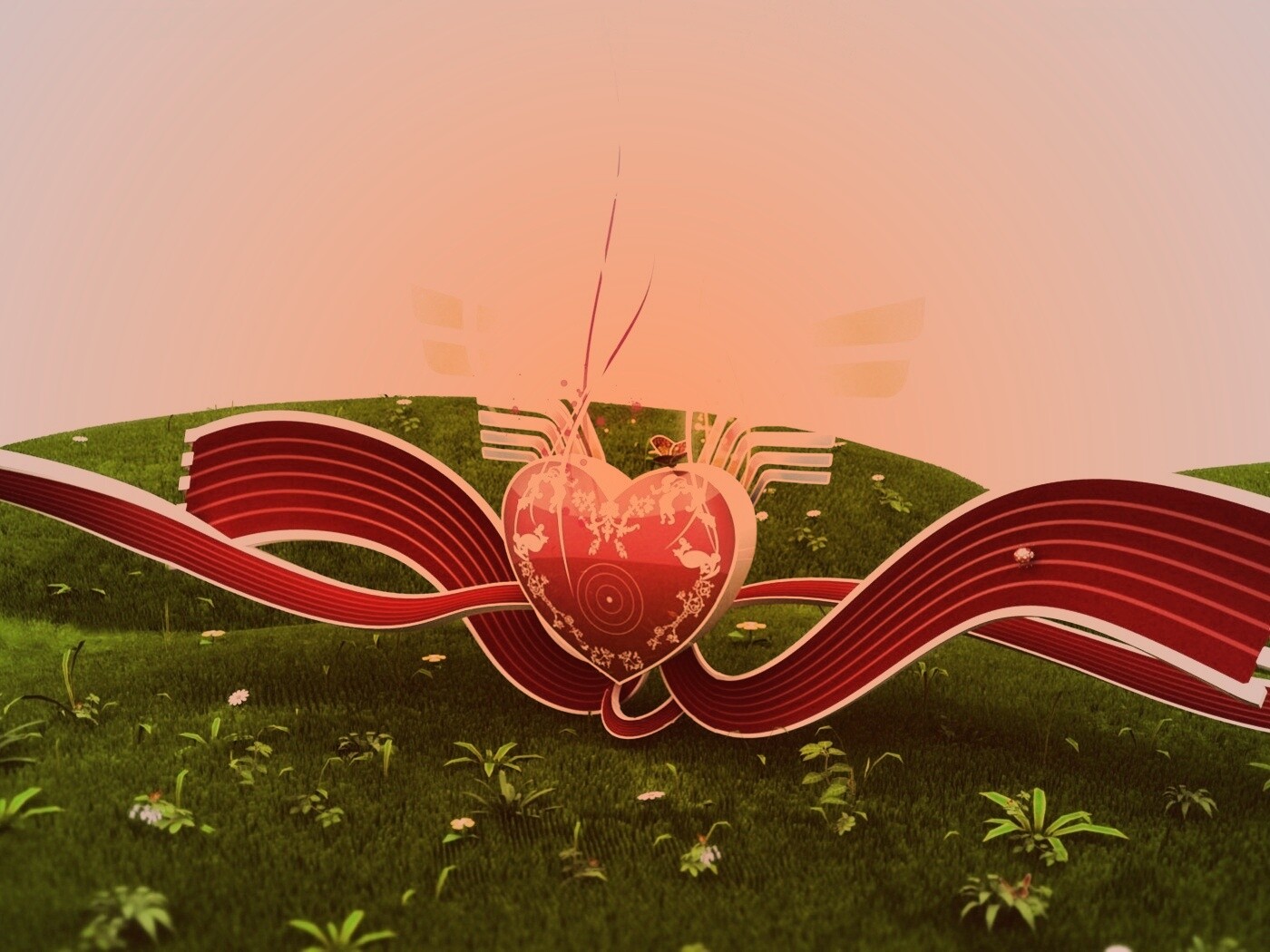 Валентинка обои