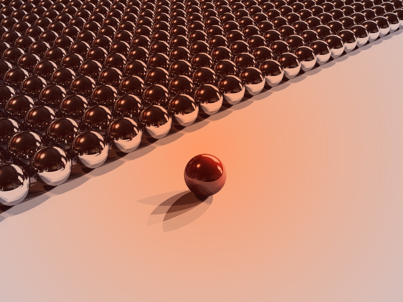 Металлические шарики обои