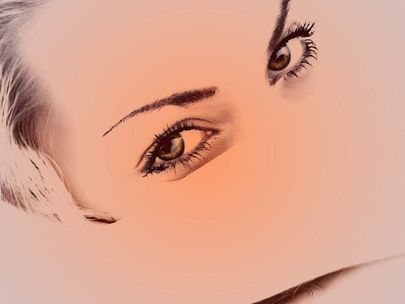 Девушка прикрыла лицо рукой обои