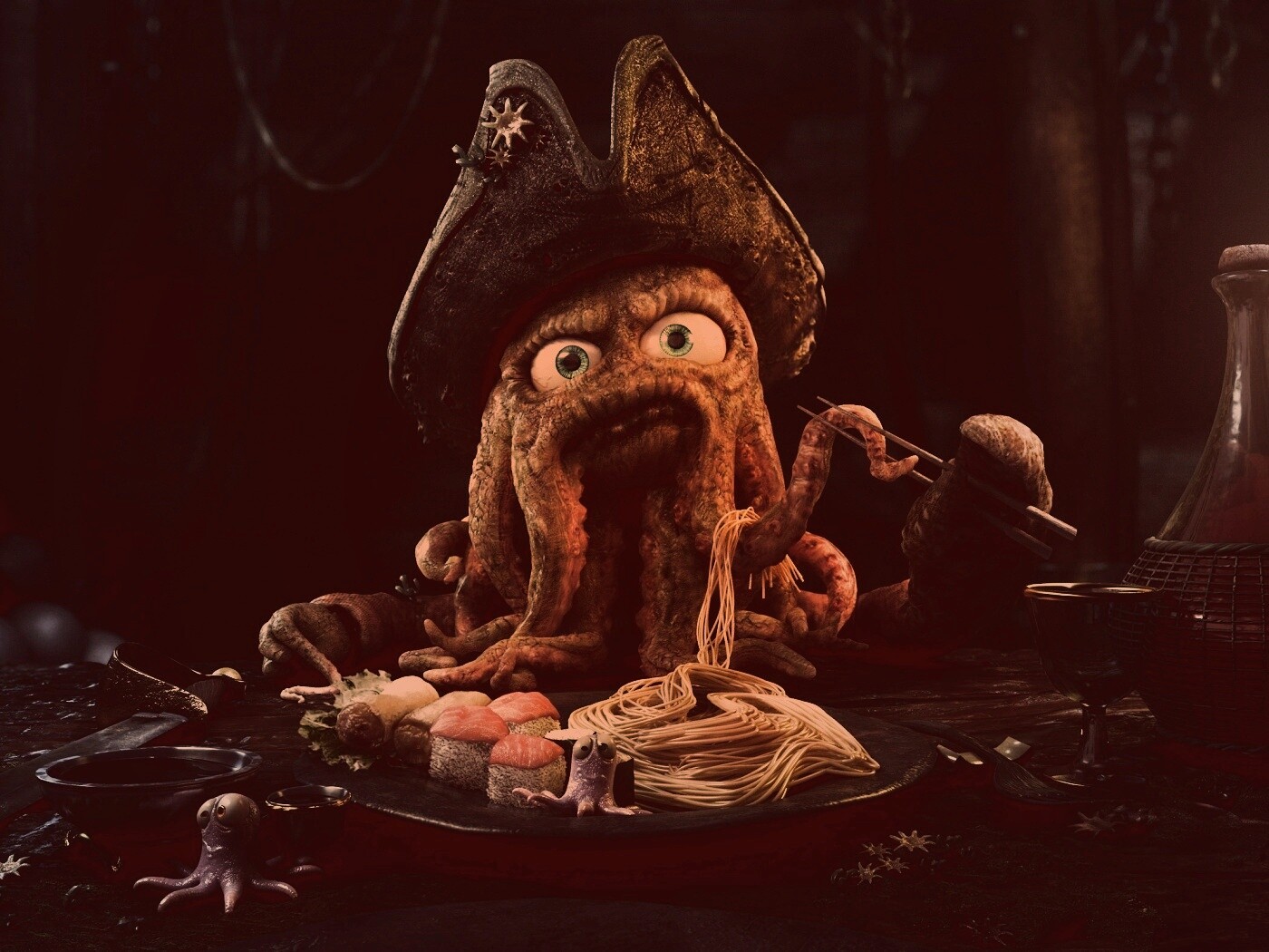 Мультяшный Дэви Джонс обои