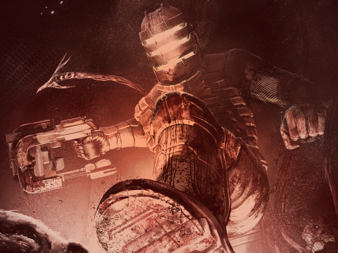 Айзек топчет монстра обои