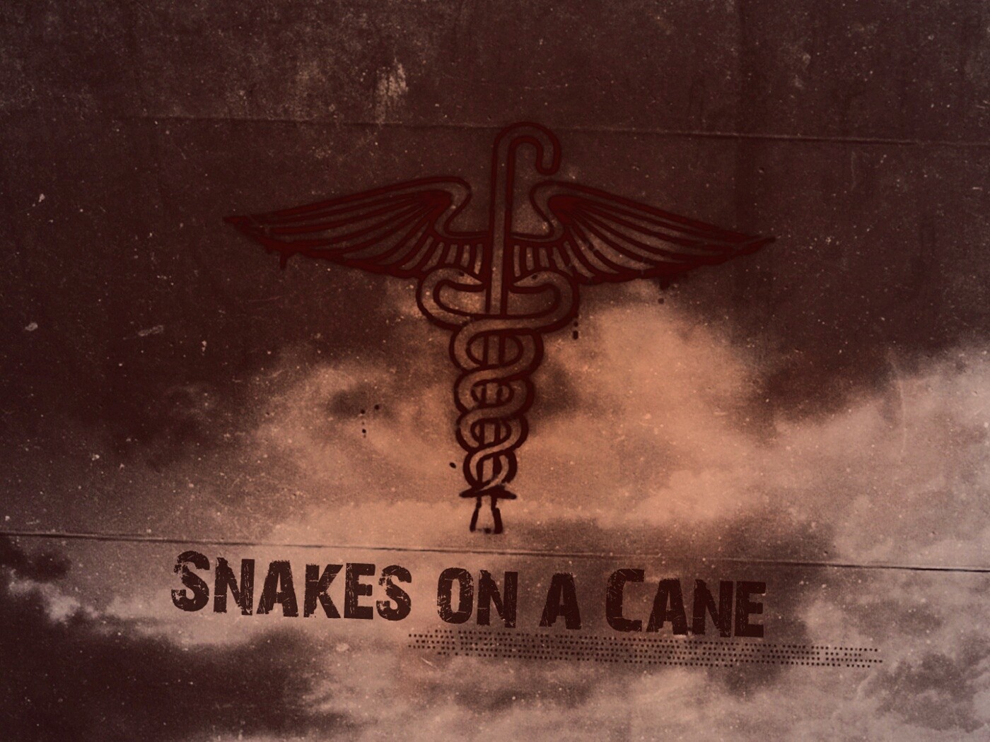 Змеи на трости обои