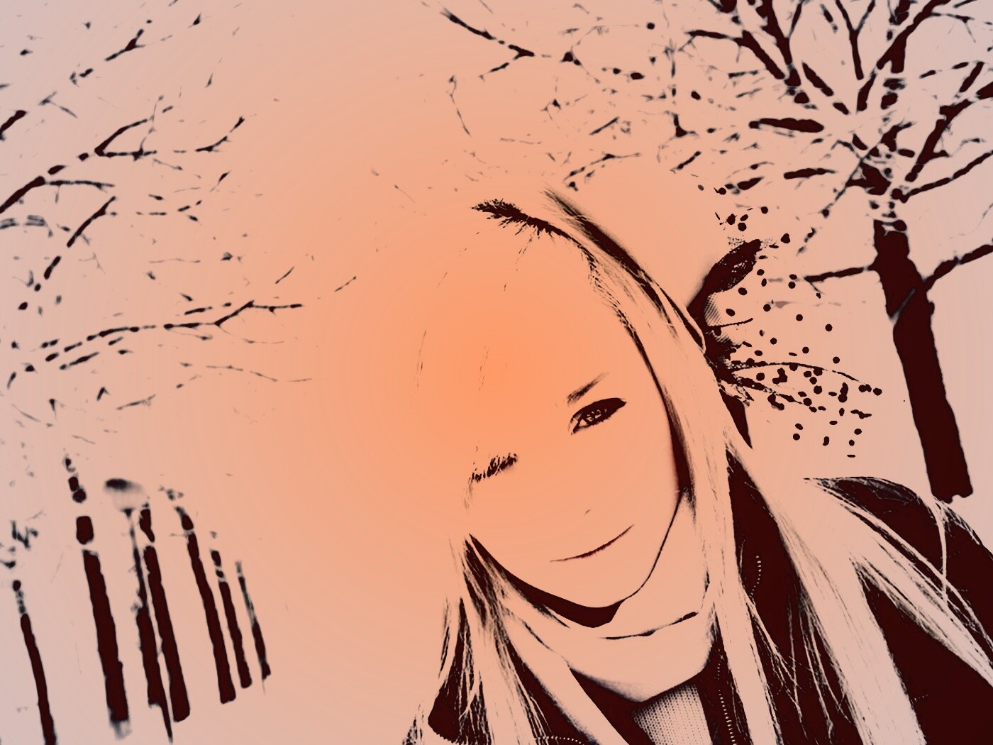 Девушка в белом обои