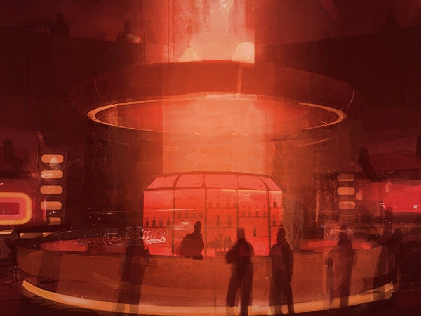 Красный бар из Mass Effect обои