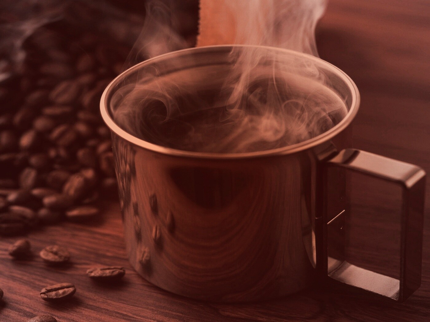 Чашка свежесваренного кофе обои