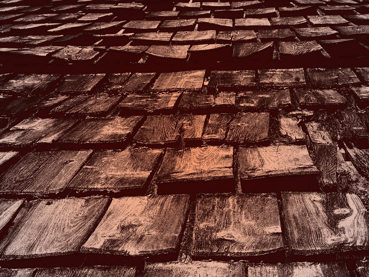 Деревянная крыша обои