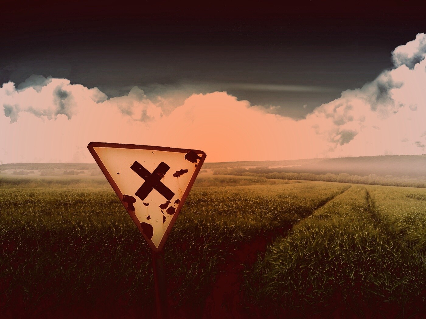 Знак с крестом обои