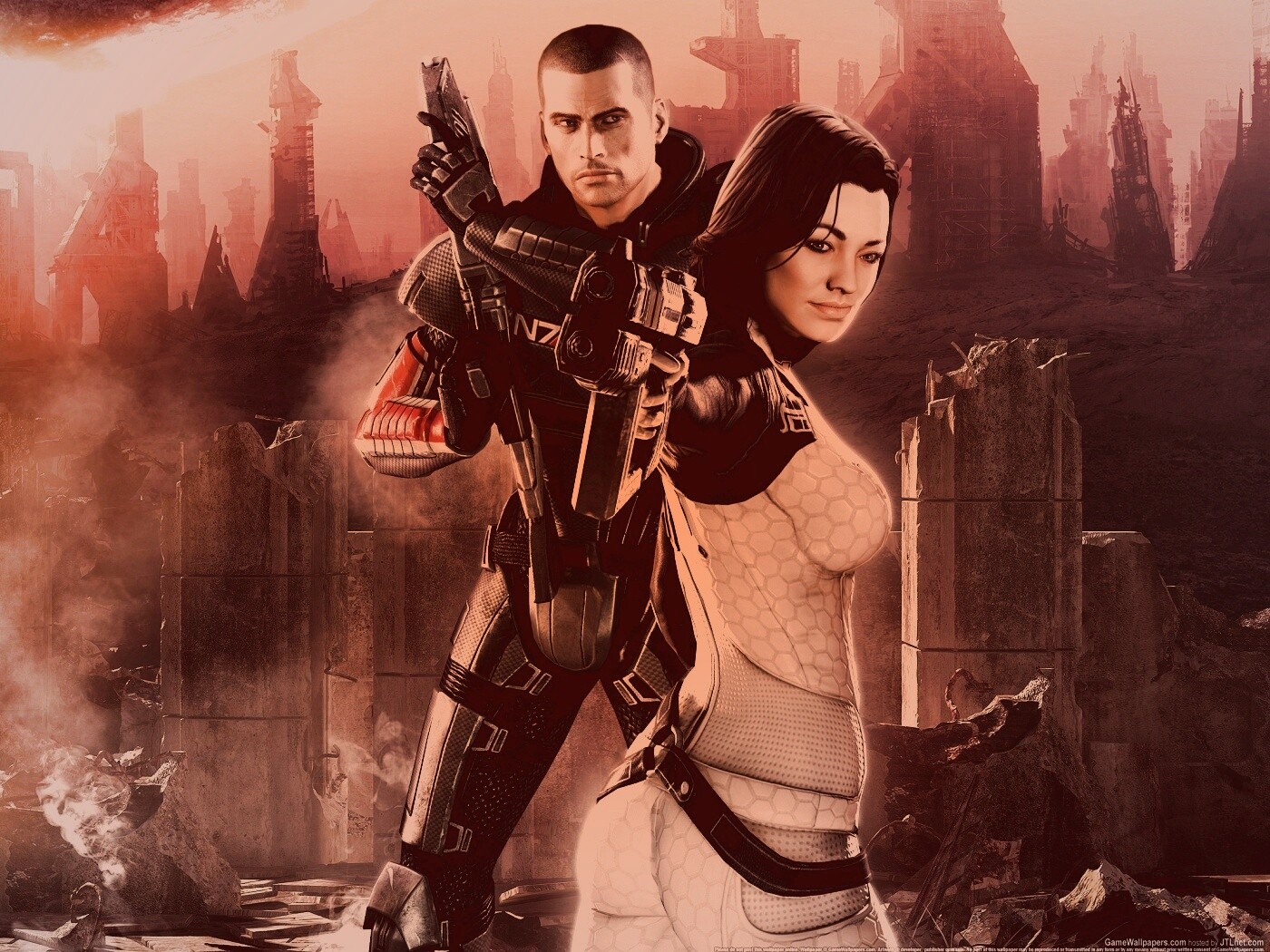 Шепард и Миранда обои